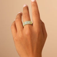 Sterling Silver Yvonne CZ Stacking Ring