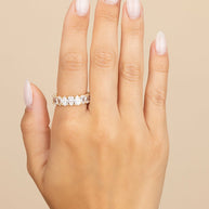 Sterling Silver Janis CZ Eternity Band Ring