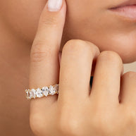 Sterling Silver Janis CZ Eternity Band Ring