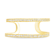 Sterling Silver Wendy CZ Stacking Open Band Ring