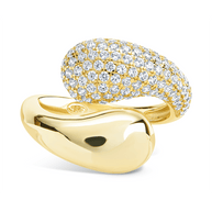 Sterling Silver Cecilia CZ Open Ring