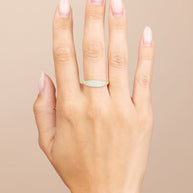 Sterling Silver Pave Signet Ring