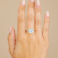 Sterling Silver Princess Baguette Ring