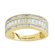 Sterling Silver Kate Baguette Eternity Ring
