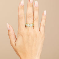 Sterling Silver Kate Baguette Eternity Ring