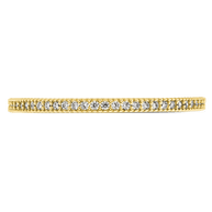 Sterling Silver 1.5mm Thin CZ Band Ring