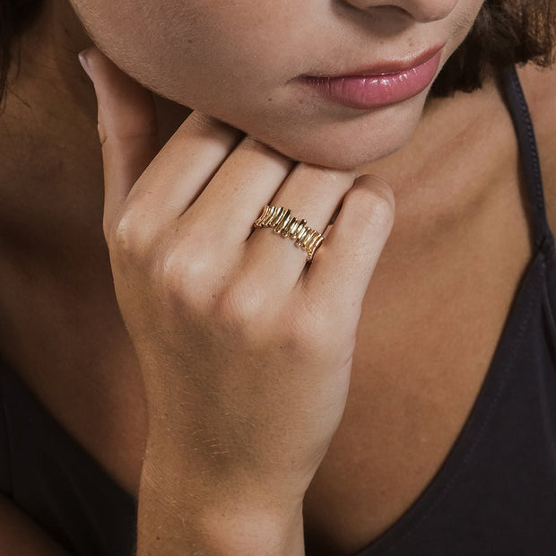Joss Staggered Band Ring