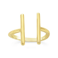 Sterling Silver Parallel Bar Ring