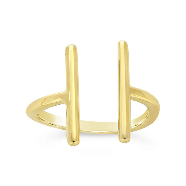 Sterling Silver Parallel Bar Ring