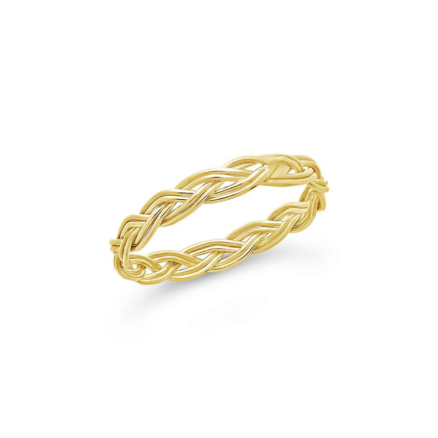 Sterling Silver Braided Twist Band