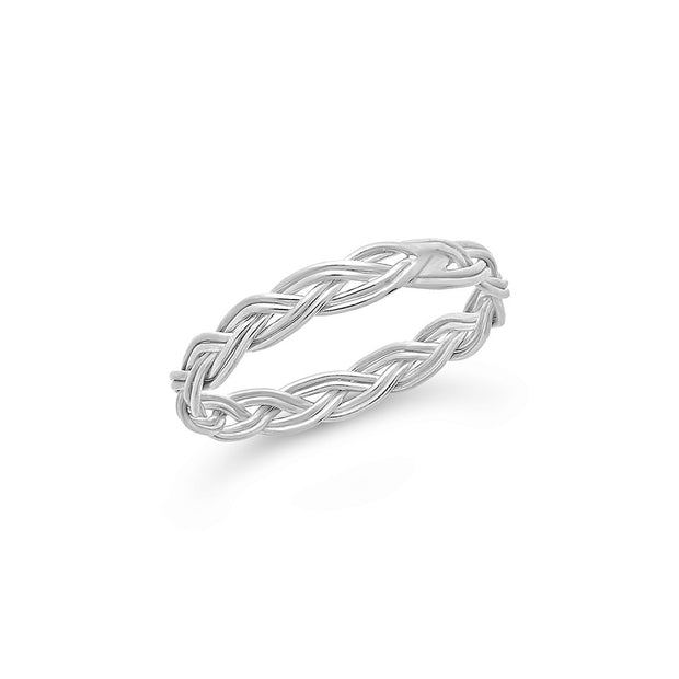 Sterling Silver Braided Twist Band