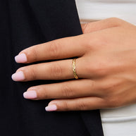 Sterling Silver Braided Twist Band