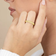 Sterling Silver Bubble Band Ring