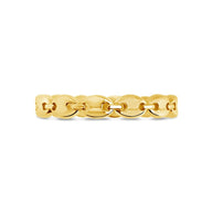 Sterling Silver Janie Anchor Chain Ring