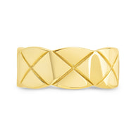 Sterling Silver Audrey Quilted Textured Ring