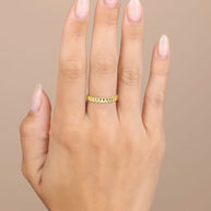 Sterling Silver Stacey Textured Band Ring