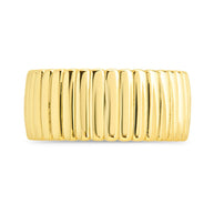 Sterling Silver Robyn Ribbed Band Ring