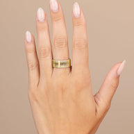 Sterling Silver Robyn Ribbed Band Ring