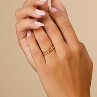 Sterling Silver Adele Stacking Ring