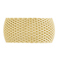 Sterling Silver Wide Mesh Ring