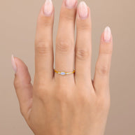 Sterling Silver Karina CZ Mother of Pearl Ring