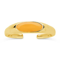 Sterling Silver Enamel Open Signet Ring