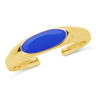 Sterling Silver Enamel Open Signet Ring