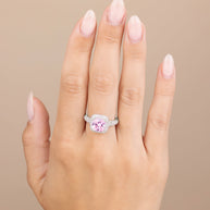 Sterling Silver Pink CZ Legacy Ring
