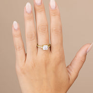 Sterling Silver Princess Cut CZ Promise Ring