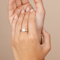 Sterling Silver Princess Cut CZ Promise Ring