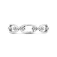 Sterling Silver Open Chain Link Ring