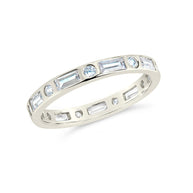 Sterling Silver Ethel CZ Band Ring