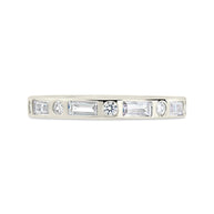 Sterling Silver Ethel CZ Band Ring