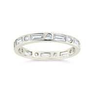 Sterling Silver Ethel CZ Band Ring