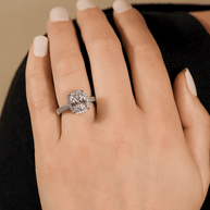Sterling Silver Jessa CZ Radiant Ring