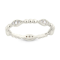 Sterling Silver Lydia CZ Bubble Ring