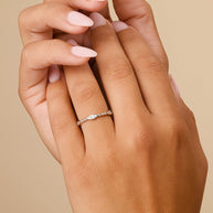 Sterling Silver Lydia CZ Bubble Ring