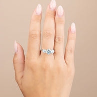 Sterling Silver Nia CZ Round Ring