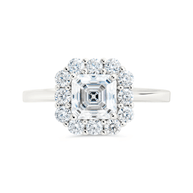 Sterling Silver Shaina CZ Cushion Ring