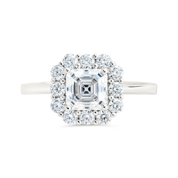 Sterling Silver Shaina CZ Cushion Ring