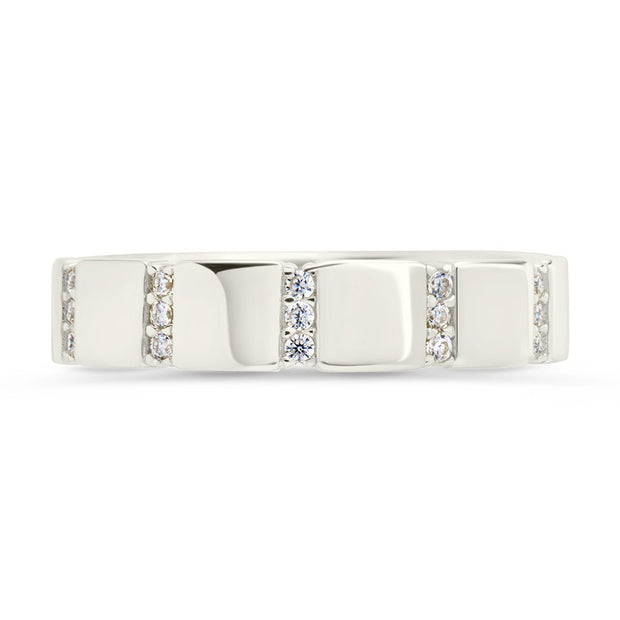 Sterling Silver Bradley CZ Ring