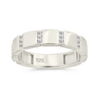 Sterling Silver Bradley CZ Ring