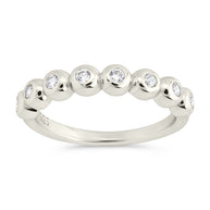 Sterling Silver Trisha CZ Bezel Ring
