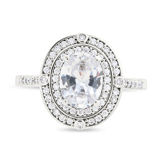 Sterling Silver Cohen CZ Ring
