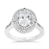 Sterling Silver Cohen CZ Ring