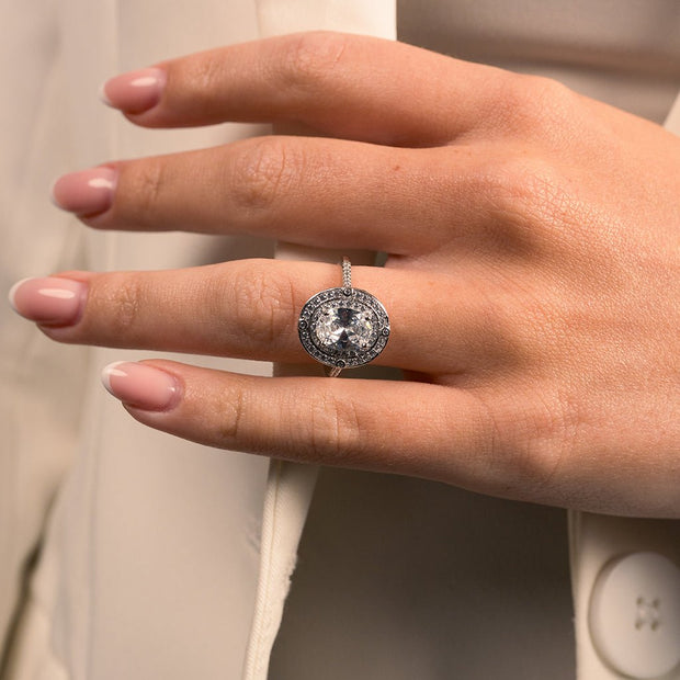 Sterling Silver Cohen CZ Ring