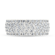 Sterling Silver Yvonne CZ Stacking Ring