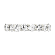 Sterling Silver Gracie CZ Eternity Ring