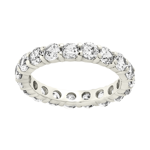 Sterling Silver Gracie CZ Eternity Ring