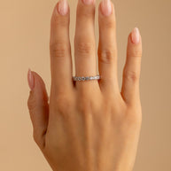 Sterling Silver Gracie CZ Eternity Ring